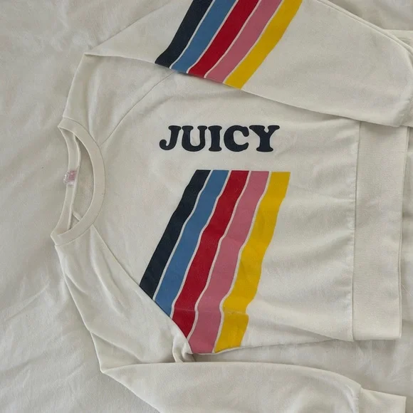 Juicy Couture White Set with Multicolor Stripes - Picture 3 of 11